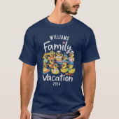 T-shirt Correspondance de groupe de canards de vacances de (Devant)