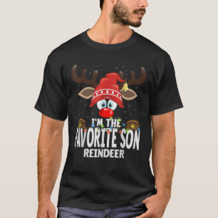 T-shirt Correspondance de Noël Je suis le fils préféré Ren