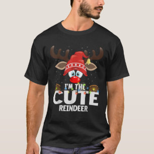 T-shirt Correspondance de Noël Je suis le renne mignon