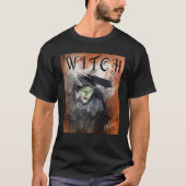 T-shirt Correspondance de sorcière Halloween personnalisée (Devant)