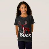 T-Shirt Correspondance des couples Pyjama de Noël Buffalo  (Devant entier)