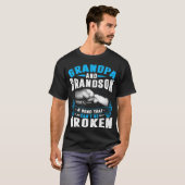 T-shirt Correspondance entre grand-père et grand-fils (Devant entier)