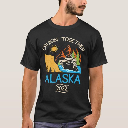 T-shirt Correspondance Famille amis Groupe Alaska Croisièr (Devant)