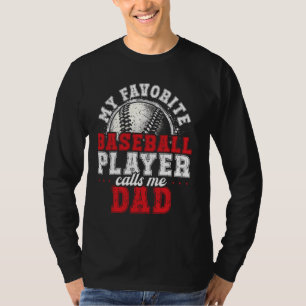 T-shirt Correspondance Famille Baseball Cadeau Papa Équipe