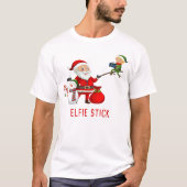 T-shirt Correspondance famille Noël 2022 - Père Noël Elfie (Devant)