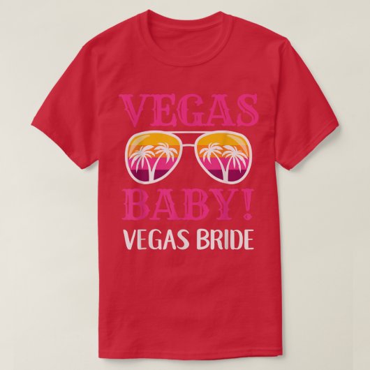 T-shirt Correspondance Las Vegas Mariage Bride Squad Vegas (Design devant)