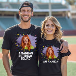 T-shirt Correspondance personnalisée avec l'image de visag<br><div class="desc">Voici notre T-shirt personnalisé Fantaisie Fête d'anniversaire - un ajout hilarant et personnalisé à votre fête d'anniversaire. Parfaites pour créer un look de groupe d'anniversaire cohésif et mémorable, ces chemises présentent des photos personnalisées du visage pour chaque membre de l'équipe d'anniversaire, ce qui en fait une façon amusante et unique...</div>