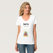 T-shirt Correspondance vacances-famille plage (Devant entier)