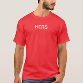 T-shirt Correspondant à deux HERS (Devant)