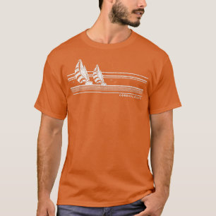 T-shirt Corsica France Voile Vintage les années 70 Nautiqu