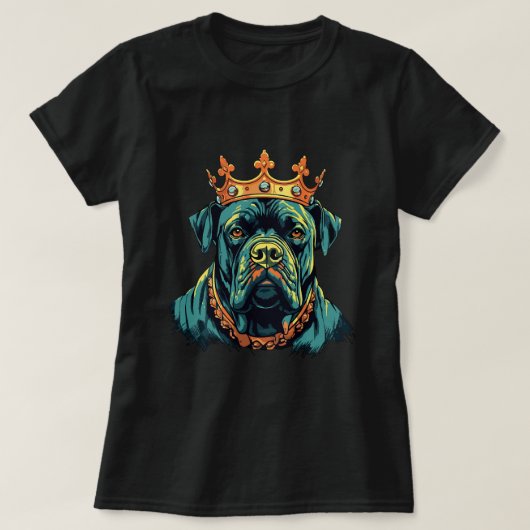 T-shirt Corso De Canne Avec Couronne Presa Canario 4 (Design devant)