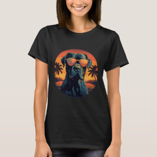 T-shirt Corso De Canne Avec Lunettes De Soleil Presa Canar