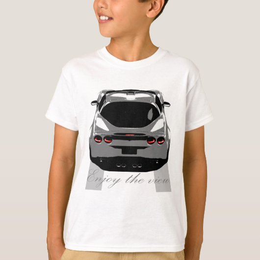 T-shirt Corvette "apprécient la vue. " (Devant)