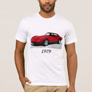 T-shirt Corvette rouge 1979