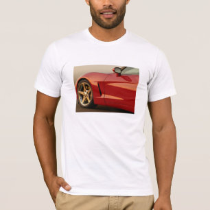 T-shirt Corvette rouge fête des pères