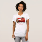T-shirt Corvette rouge Noël (Devant entier)