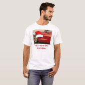 T-shirt Corvette rouge Noël (Devant entier)
