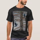 T-shirt Corvus Corvidae et vêtements de cèdre (Devant)