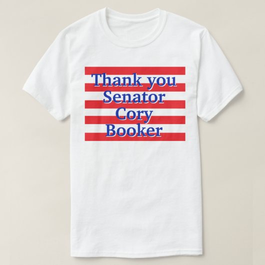 T-shirt Cory Booker Merci (Design devant)