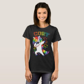 T-shirt Cory Dabbing Unicorn (Devant entier)