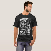 T-shirt Corydoras de style imprimé (Blanc) (Devant entier)