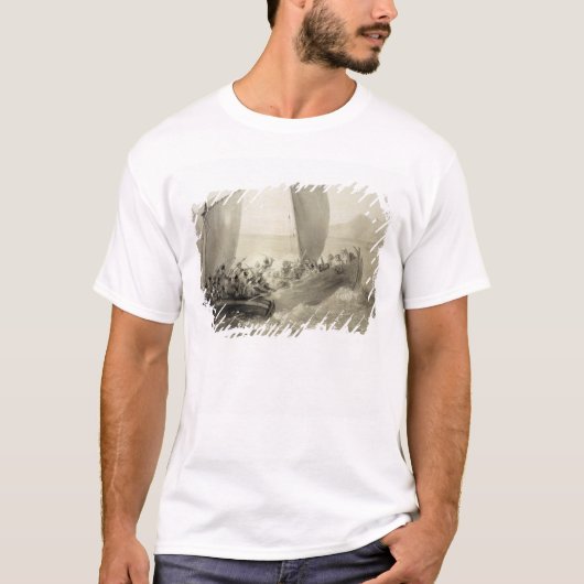 T-shirt Cosaques d'Azov embarquant un corsaire turc (Devant)