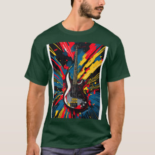 T-shirt Cosmic Bass Riff brisant les dimensions musicales