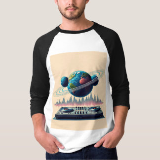T-shirt Cosmic bat les paysages célestes Groove galactique
