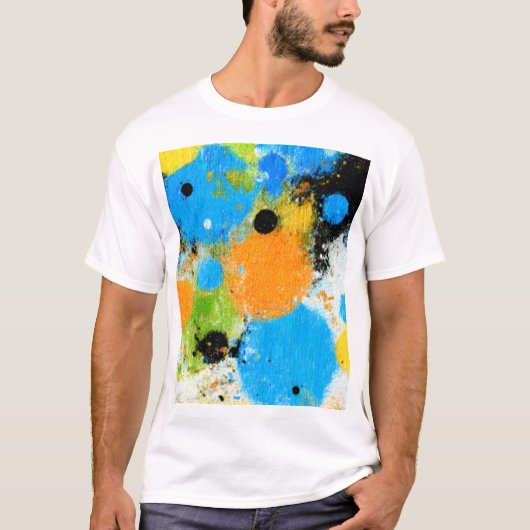 T-shirt Cosmic Chromatic Splatter: Abstract Orbit (Devant)