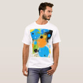 T-shirt Cosmic Chromatic Splatter: Abstract Orbit (Devant entier)