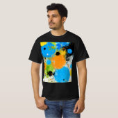 T-shirt Cosmic Chromatic Splatter: Abstract Orbit (Devant entier)