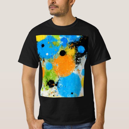 T-shirt Cosmic Chromatic Splatter: Abstract Orbit (Devant)