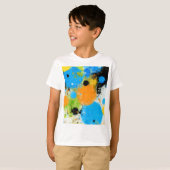 T-shirt Cosmic Chromatic Splatter: Abstract Orbit (Devant entier)