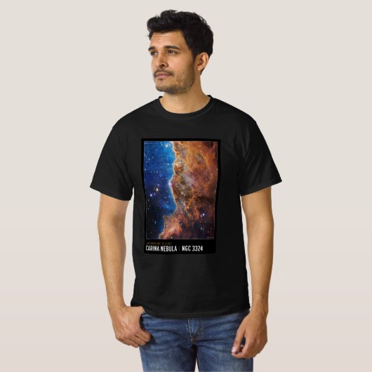 T-shirt Cosmic Cliffs : James Webb NASA inspiré (Devant entier)