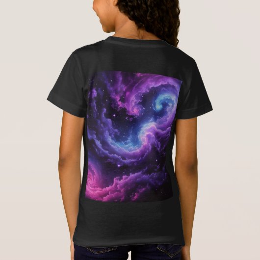 T-Shirt Cosmic Galaxy Nebula Abstract Space Art Design (Dos)