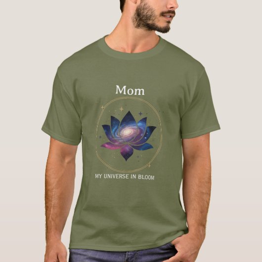 T-shirt Cosmic Lotus Flower Mom Bloom (Devant)
