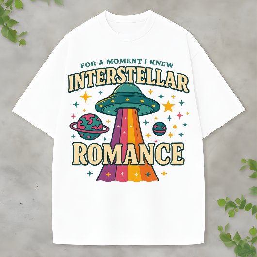 T-shirt Cosmic Love: Unveiling the UFO and Space Romance
