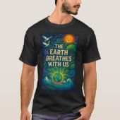 T-shirt Cosmic Nature Art Print  (Devant)