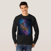 T-shirt Cosmic Rainbow Trout Swimming in Galaxy Nebula (Devant entier)