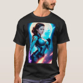 T-shirt Cosmic Retro 50's Sci-Fi Nova Space Ranger (Devant)