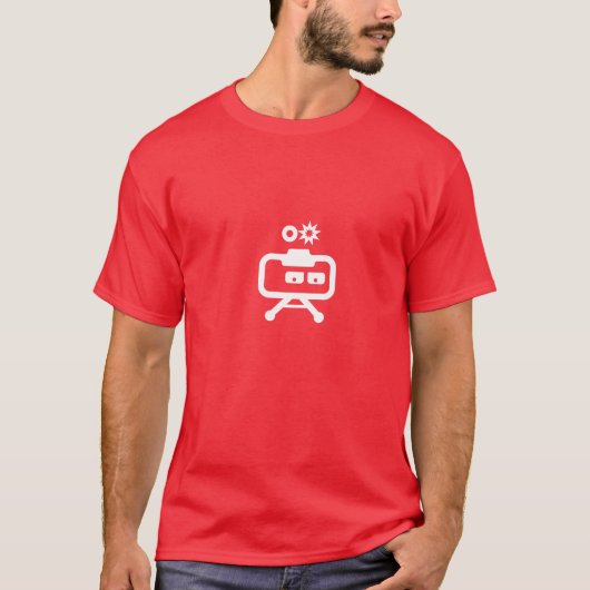 T-shirt Cosmicity Logobot T rouge (Devant)