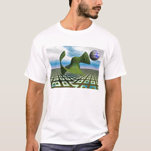 T-shirt cosmique de caniche (Devant)