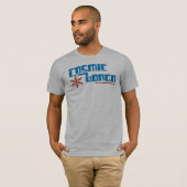 T-shirt cosmique de flocon de neige de bongo (Devant entier)