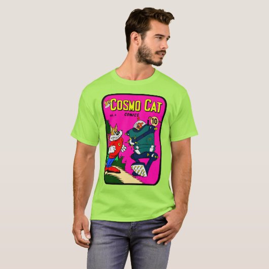 T-shirt Cosmo Cat Comics 1940 (Devant entier)