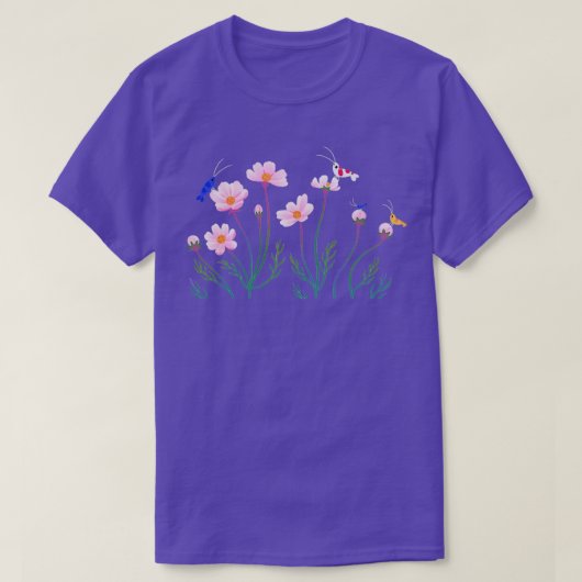 T-shirt Cosmos et crevettes (Design devant)