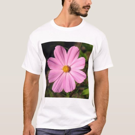 T-shirt Cosmos rose (Photo Carré) (Devant)