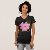 T-shirt Cosmos rose (Photo Carré) (Devant entier)