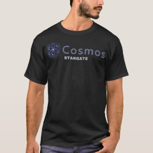 T-shirt Cosmos Stargate ATOM Crypto Cadeau Cryptomonnaie B