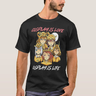 T-shirt Cosplay Est Amour Cosplay Est Vie Personnage Cospl