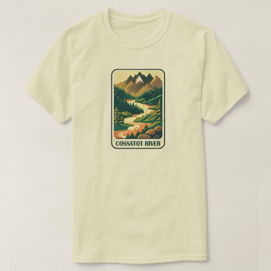 T-shirt Cossatot River Arkansas Colors (Design devant)